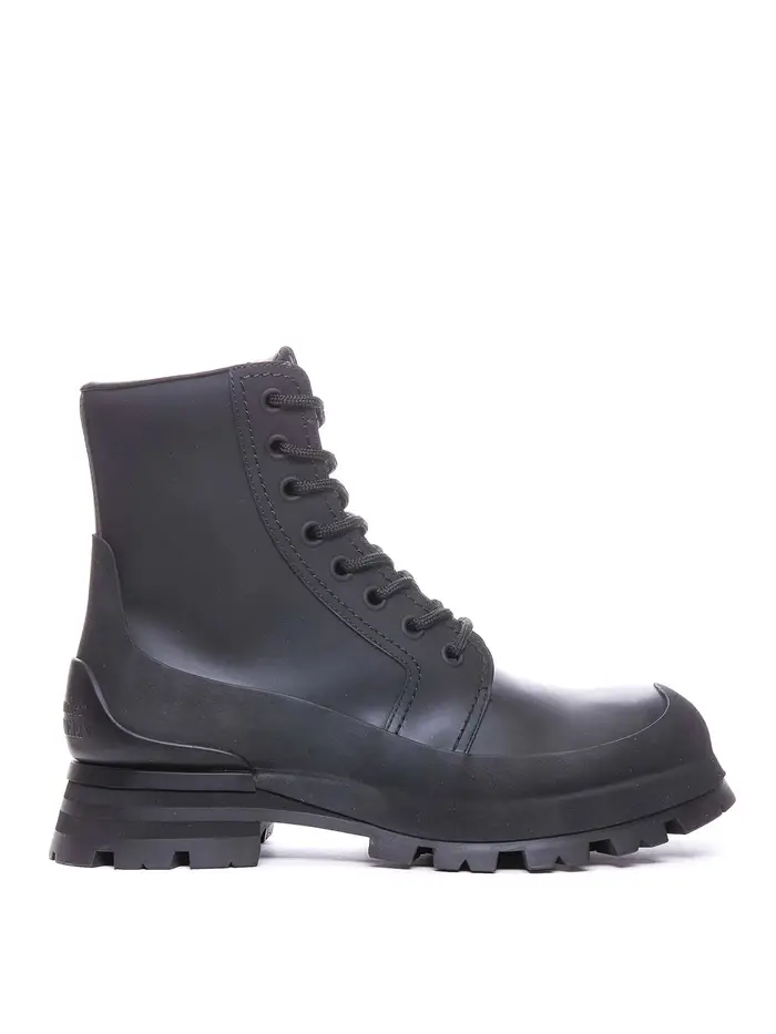 Alexander Mcqueen Stivaletto allacciato Wander Nero
