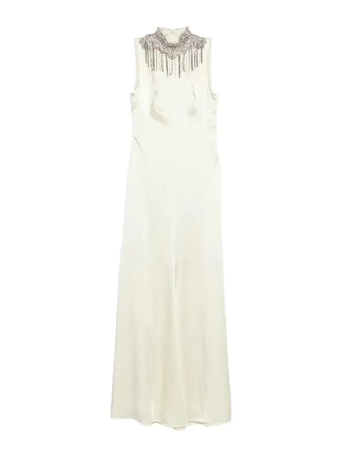 Alexander Mcqueen Vestito Color Carne E Neutri