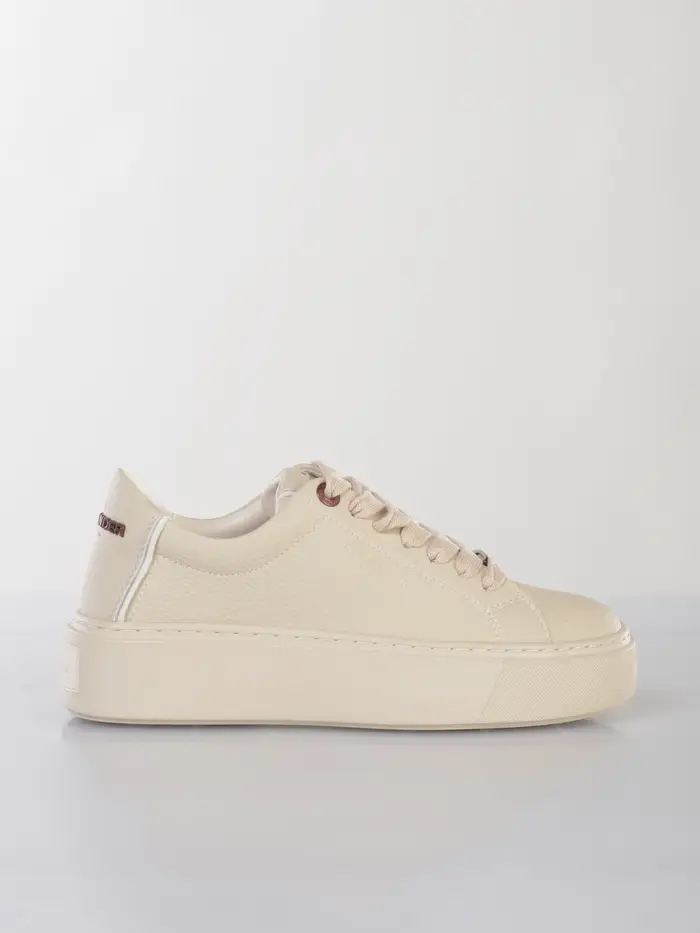 ALEXANDER SMITH sneaker da donna London High in vera pelle BEIGE