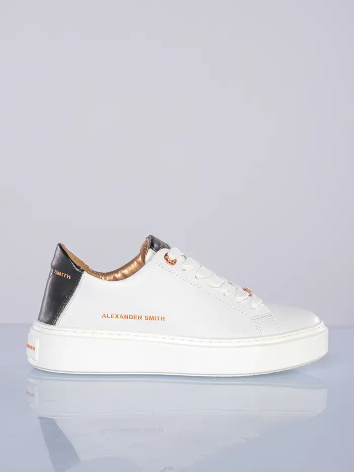 sneaker da donna Alexander Smith London Woman in vera pelle Bianco