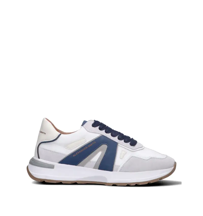 ALEXANDER SMITH Sneaker uomo bianca/blu Vario