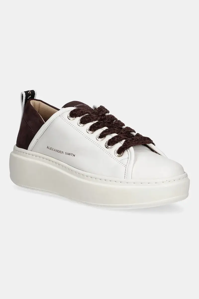 Alexander Smith sneakers in pelle Wembley High donna colore bianco ASBCWHW0523WDX
