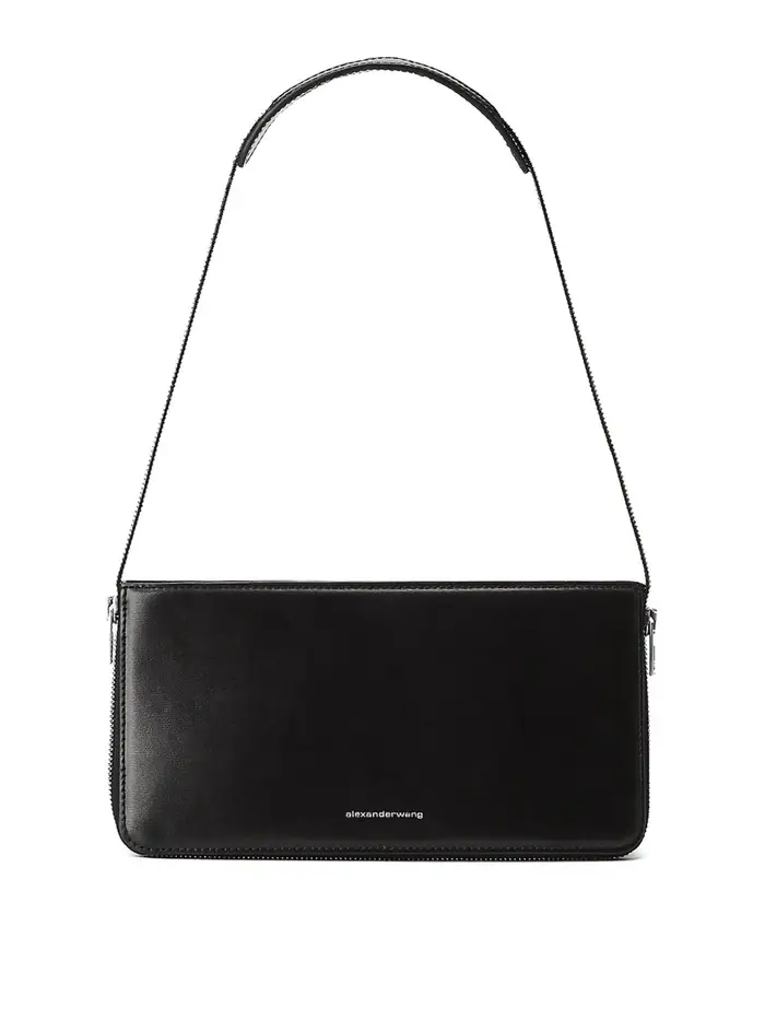 Alexander Wang Borsa a tracolla nera logata Nero