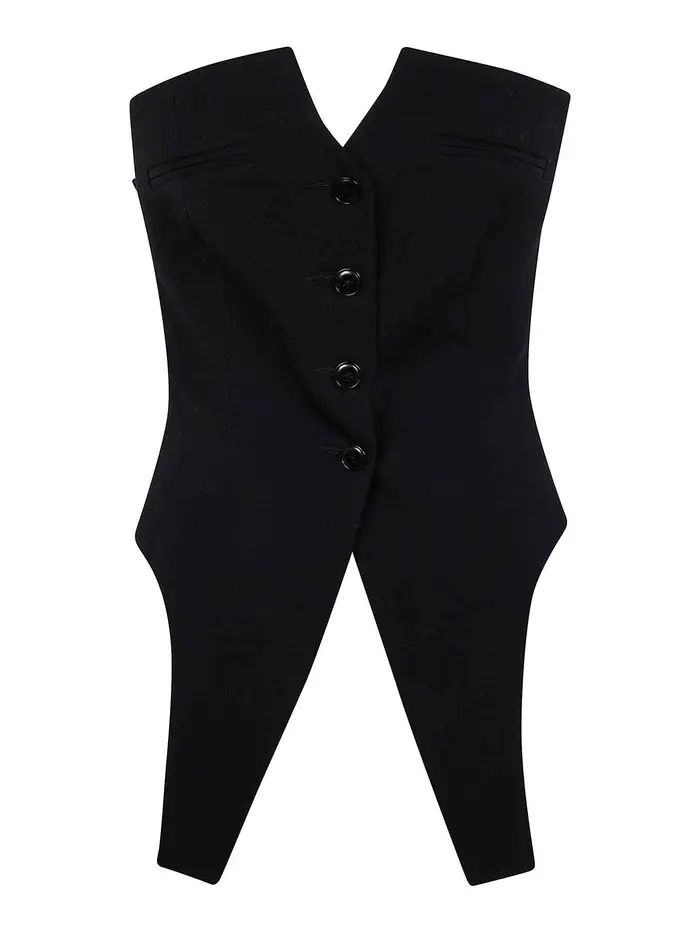 Alexander Wang Gilet destrutturato Nero