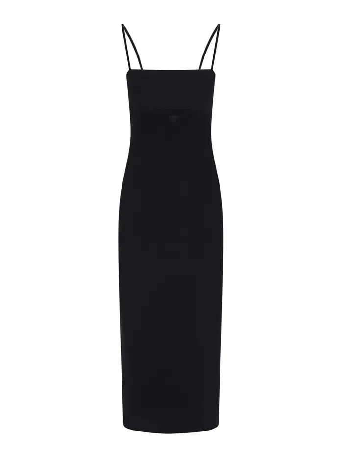 Alexander Wang Vestito Midi Logo Nero