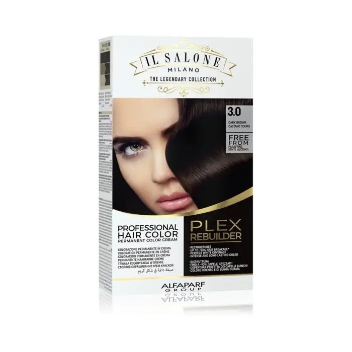Alfaparf Milano Il Salone Milano Plex Rebuilder tinta permanente per capelli colore 3 0 - Marrone Scuro 1 pz