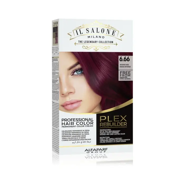 Alfaparf Milano Il Salone Milano Plex Rebuilder tinta permanente per capelli colore 6 66 - Rosso intenso 1 pz
