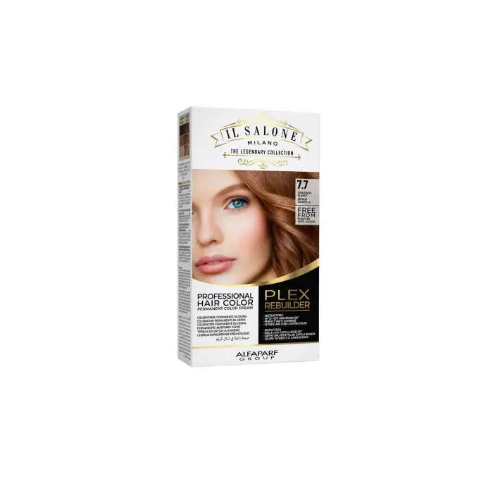 Alfaparf Milano Il Salone Milano Plex Rebuilder tinta permanente per capelli colore 7 7 - Cannella Bionda 1 pz