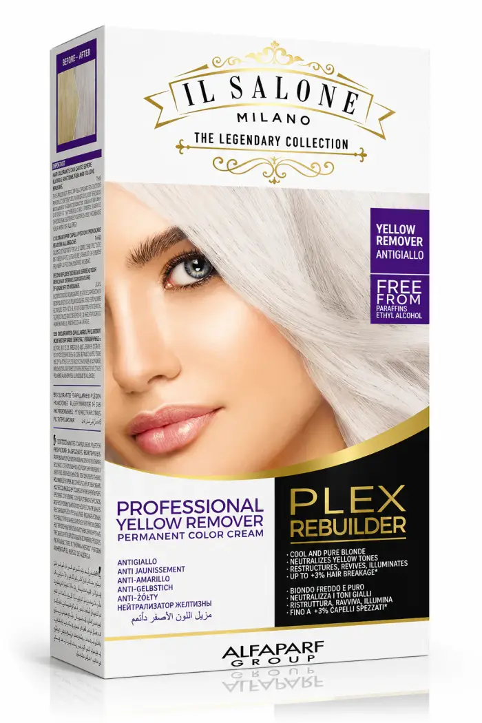Alfaparf Milano Il Salone Milano Plex Rebuilder tinta permanente per capelli colore Giallo Remover 1 pz