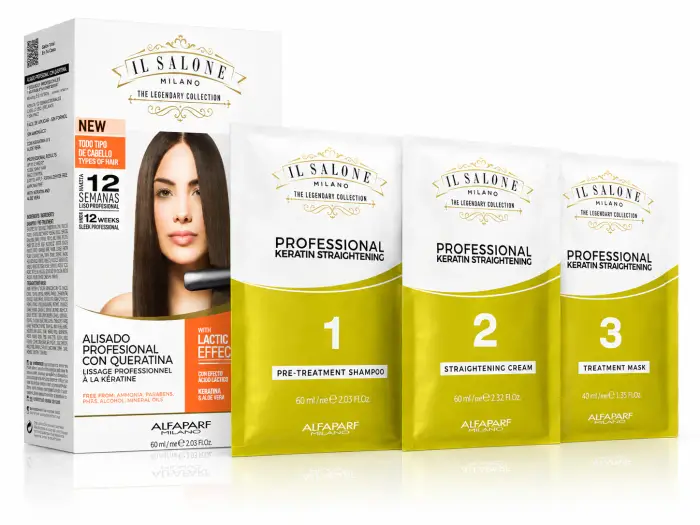 Alfaparf Milano Il Salone Milano Straightening Kit Trattamento Lisciante Per Capelli Sensibili Illuminating Linseed Oil