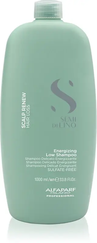 Alfaparf milano Semi Di Lino Scalp Renew Energizing Low Shampoo - Shampoo rinforzante contro la caduta dei capelli - 1000ml