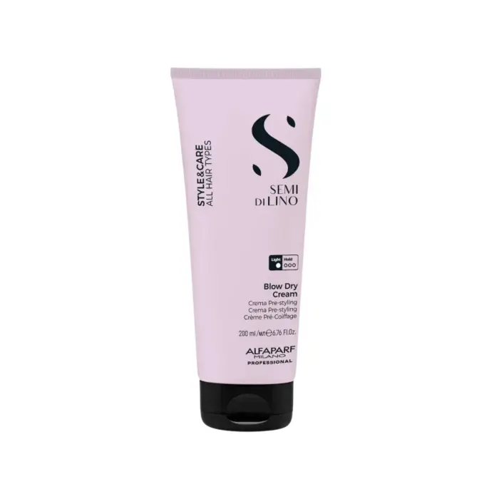 Alfaparf Milano Semi di Lino Style&Care Blow Dry crema protettiva per un asciugatura rapida per tutti i tipi di capelli 200 ml