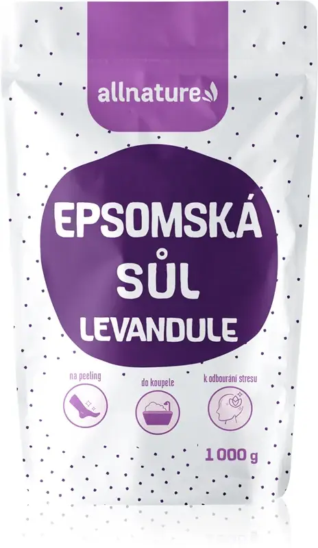 Allnature Epsom salt Lavender sale da bagno 1000 g