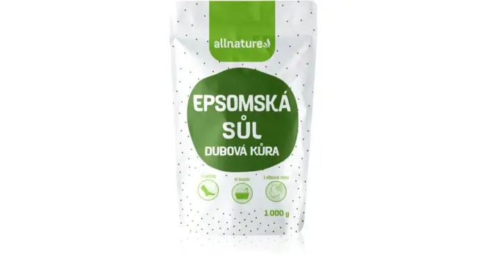 Allnature Epsom salt Oak Bark sale da bagno 1000 g