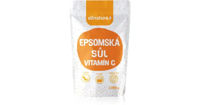 Allnature Epsom salt + vitamín C sale da bagno 1000 g