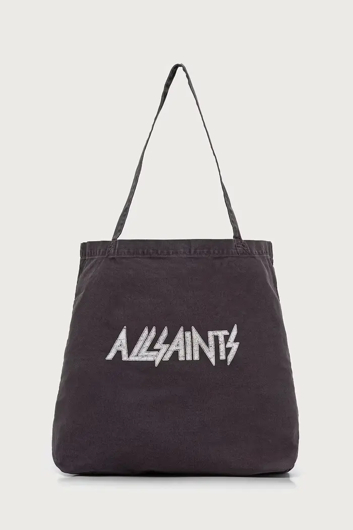 AllSaints borsa da uomo in cotone BACKSTAGE TOTE Nero