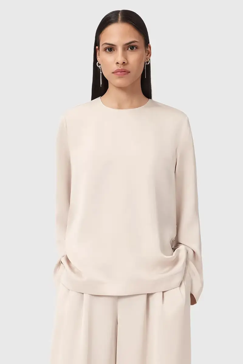 AllSaints camicetta LEANNE donna colore bianco W019PD