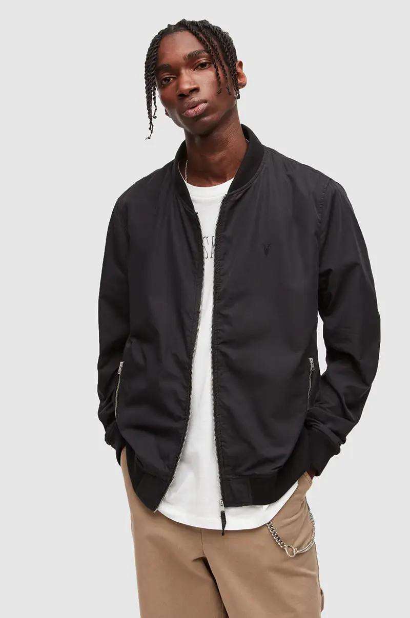 AllSaints giacca bomber uomo Nero
