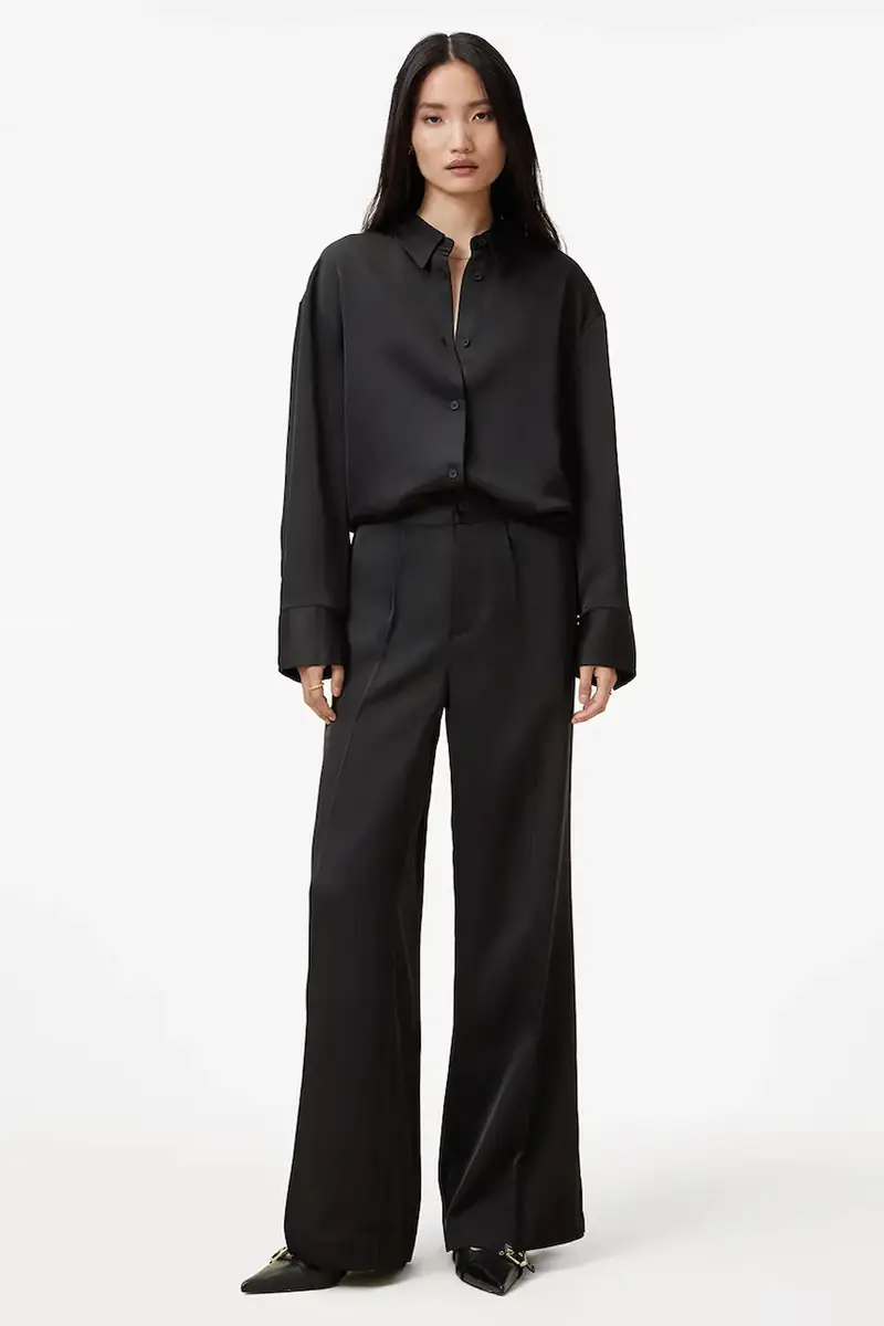 AllSaints pantaloni MYRTLE donna colore nero W031TB