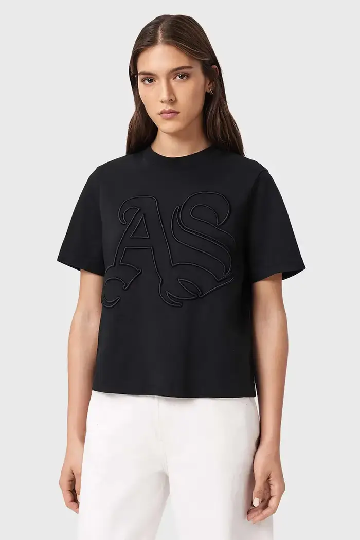 AllSaints t-shirt in cotone LISA Nero
