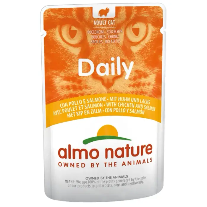 Daily Menu con Pollo e Salmone 70g - Alimento per gatti