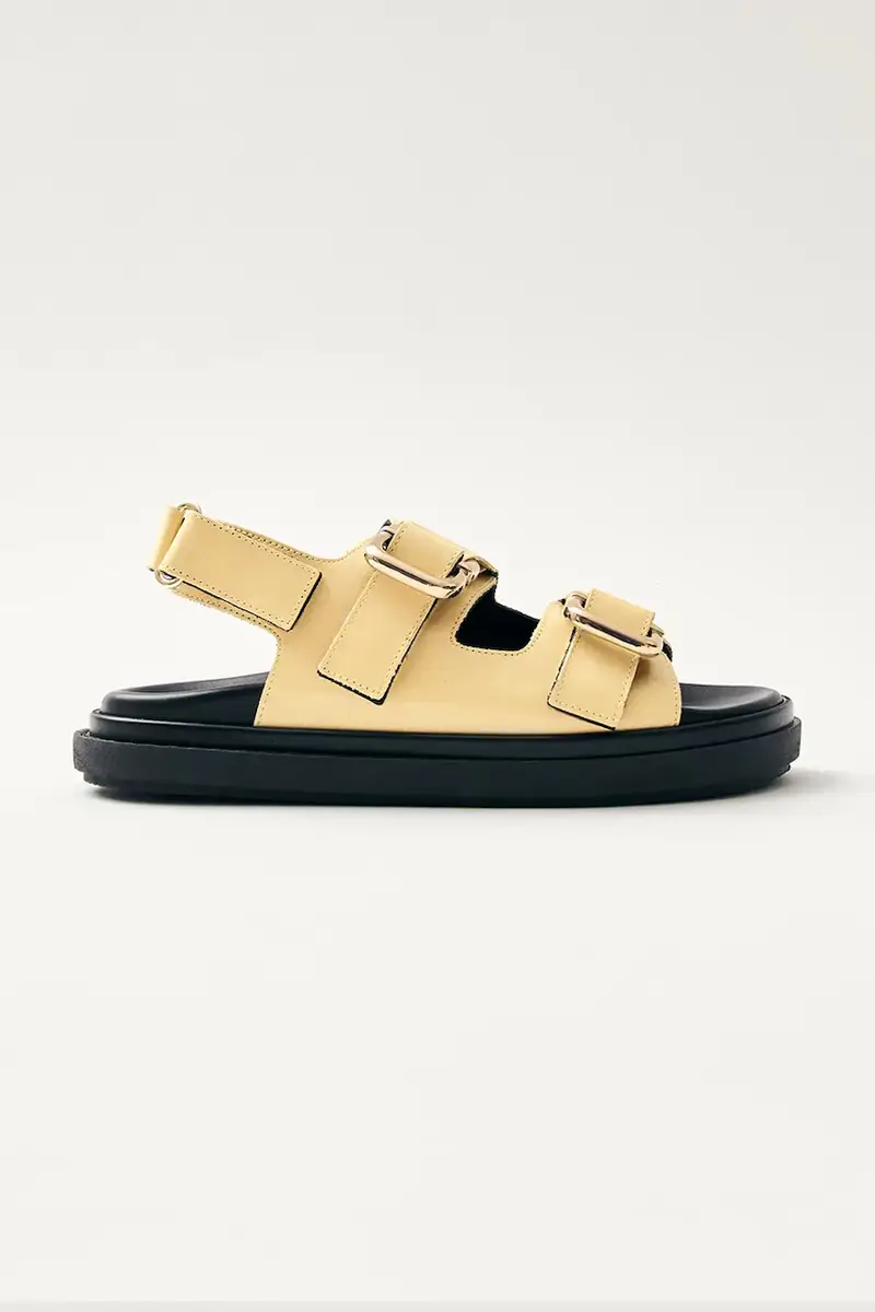 ALOHAS sandali in pelle Harper donna colore giallo S100731