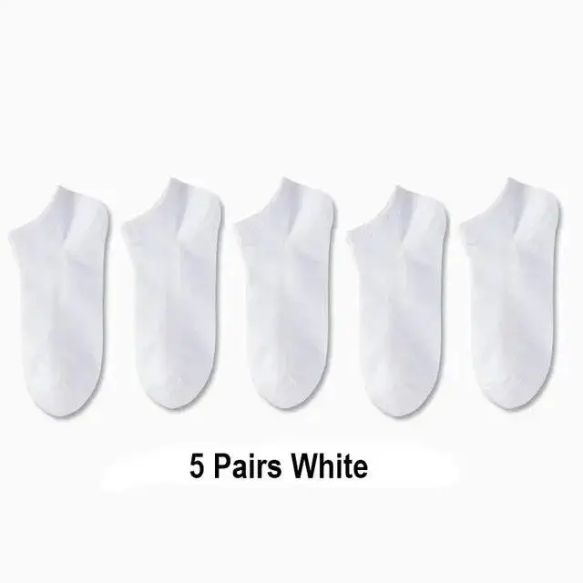 Aloisia 10 paia di calzini da barca per donna/uomo, calzini invisibili in silicone a taglio basso, antiscivolo, estivi, tinta unita, casual