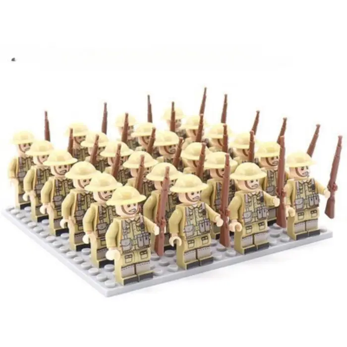 Aloisia 24 PZ/SET WW2 Soldati Militari Fucile Armi Pistola Figure Parti Blocchi di Montaggio FAI DA TE Corredi di Costruzione di Modello
