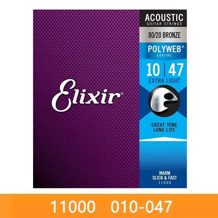 Aloisia Corde per chitarra acustica Elixir per riproduzione elettrica Musica popolare Rock 80/20 Bronzo Nichel 11002 16052 16027