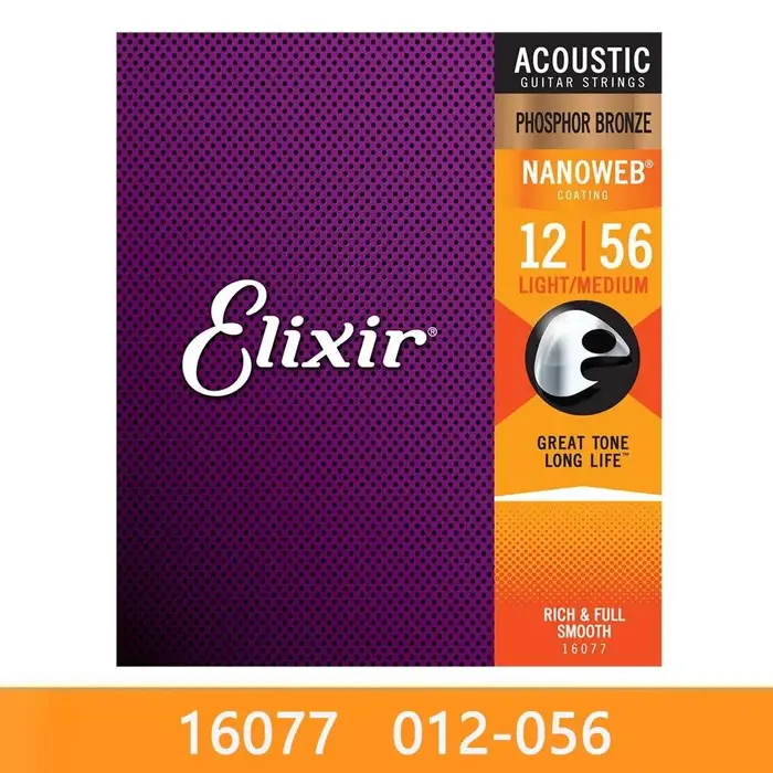Aloisia Corde per chitarra acustica Elixir per riproduzione elettrica Musica popolare Rock 80/20 Bronzo Nichel 11002 16052 16027