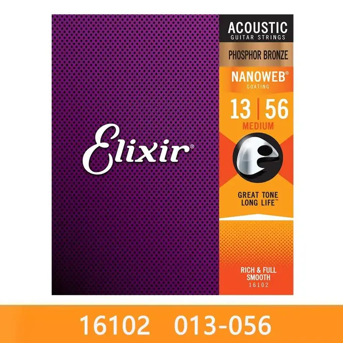 Aloisia Corde per chitarra acustica Elixir per riproduzione elettrica Musica popolare Rock 80/20 Bronzo Nichel 11002 16052 16027