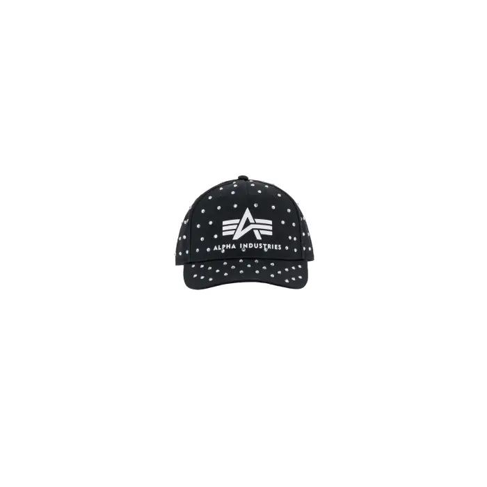 alpha industries Cappellino Rhinestone Logo Noir