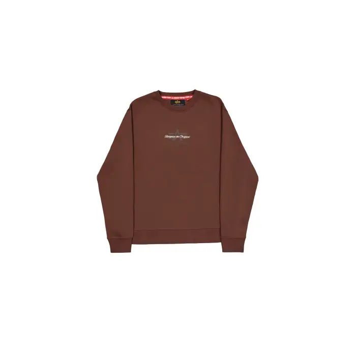 alpha industries Felpa Foam Mid Logo Marron