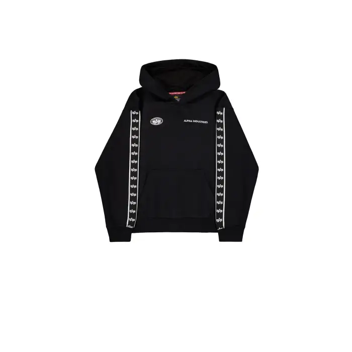 alpha industries Felpa con cappuccio Logo Track Tape Noir