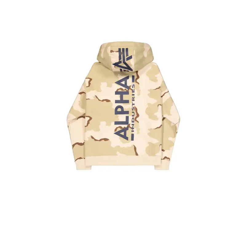 alpha industries Felpa con cappuccio stampata sul retro Beige
