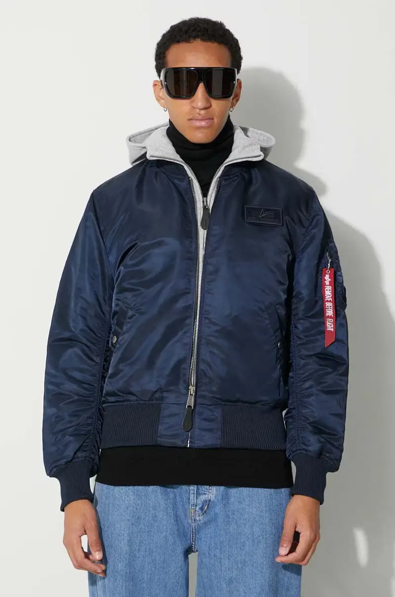 alpha industries giacca bomber MA-1 D-Tec uomo 183110.07 Blu