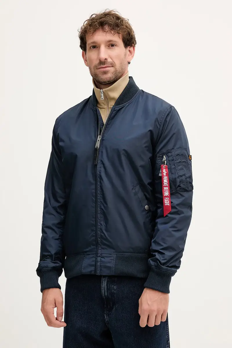alpha industries giacca bomber MA-1 TT uomo 191103.07 Blu navy