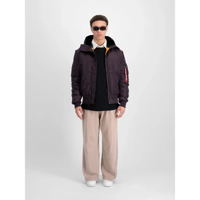 Giacca con cappuccio Alpha Industries MA-1 Violet