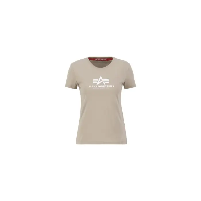 Maglietta da donna Alpha Industries New Basic Beige