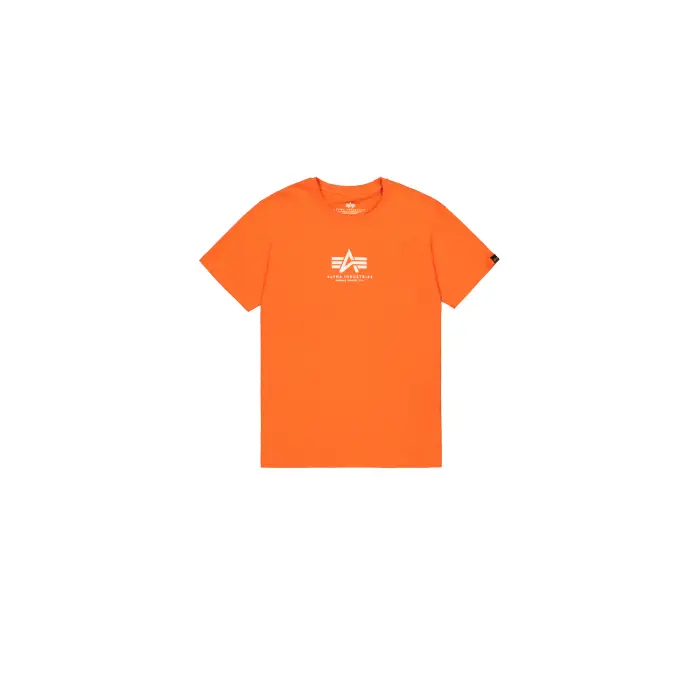 T-shirt Alpha Industries Basic Mid Logo Orange