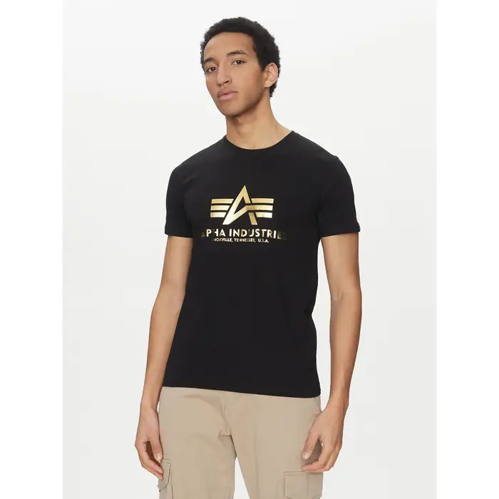Alpha Industries T-shirt Basic 100501 Nero Regular Fit