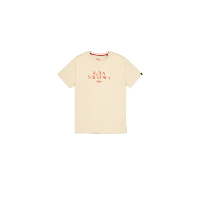 alpha industries T-shirt stampato sulla schiena Target Blanc