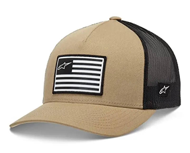 Alpinestars Flag Snapback Trucker Hat Cappellino da Baseball Uomo con Chiusura a Scatto sul Retro