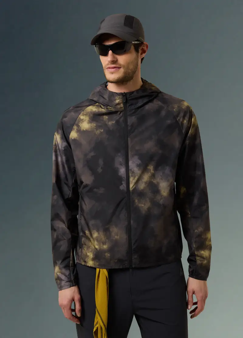 ALTAVIA Giacca Antivento Effetto Tie Dye With Deborah Compagnoni, Uomo, Multicolor