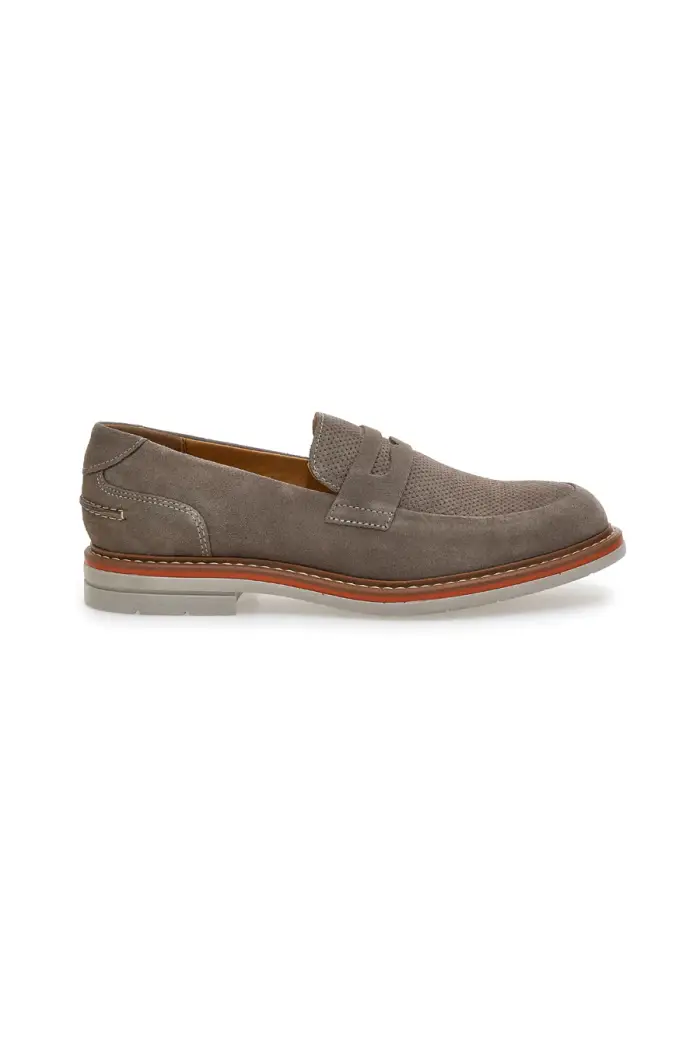 Mocassini Beige In Vera Pelle Scamosciata Pittarello Active 2402 [BEIGE]