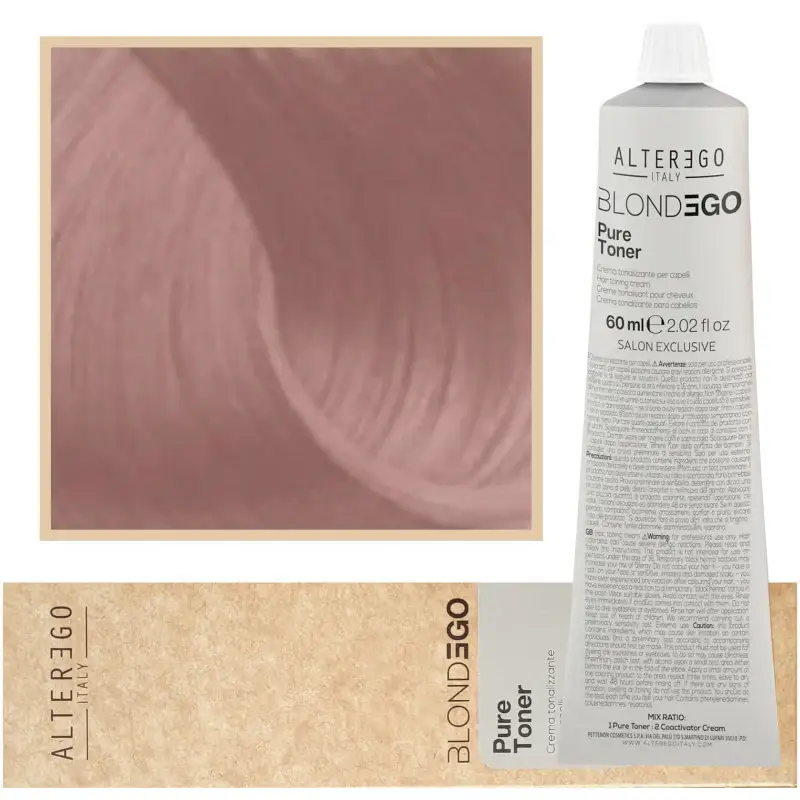 Alter ego BlondEgo Pure tonico per capelli biondo, vari colori, 60 ml Cipria Dusty Pink