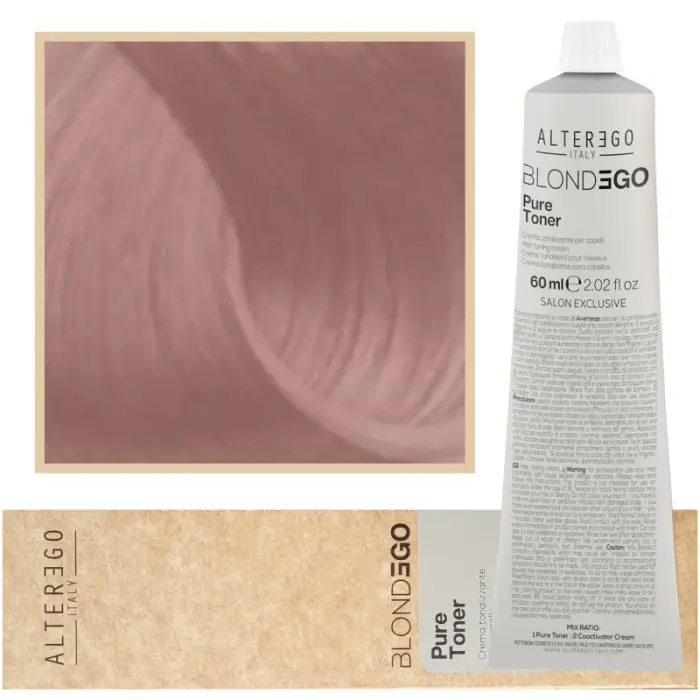 Alter ego BlondEgo Pure tonico rinfrescante per capelli biondo, vari colori, 60 ml bianco