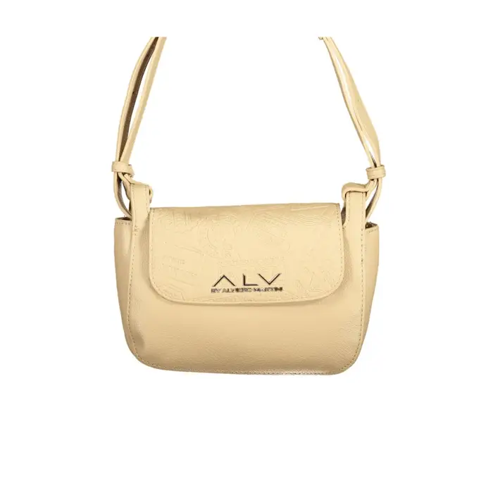Borsa a Tracolla Donna Beige Zip