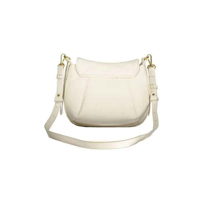 Borsa a Tracolla Donna Bianca Zip Bianco