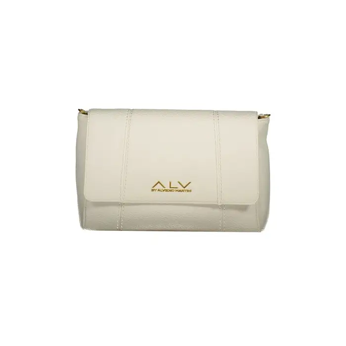 Borsa a Tracolla Donna Bianca Zip Bianco